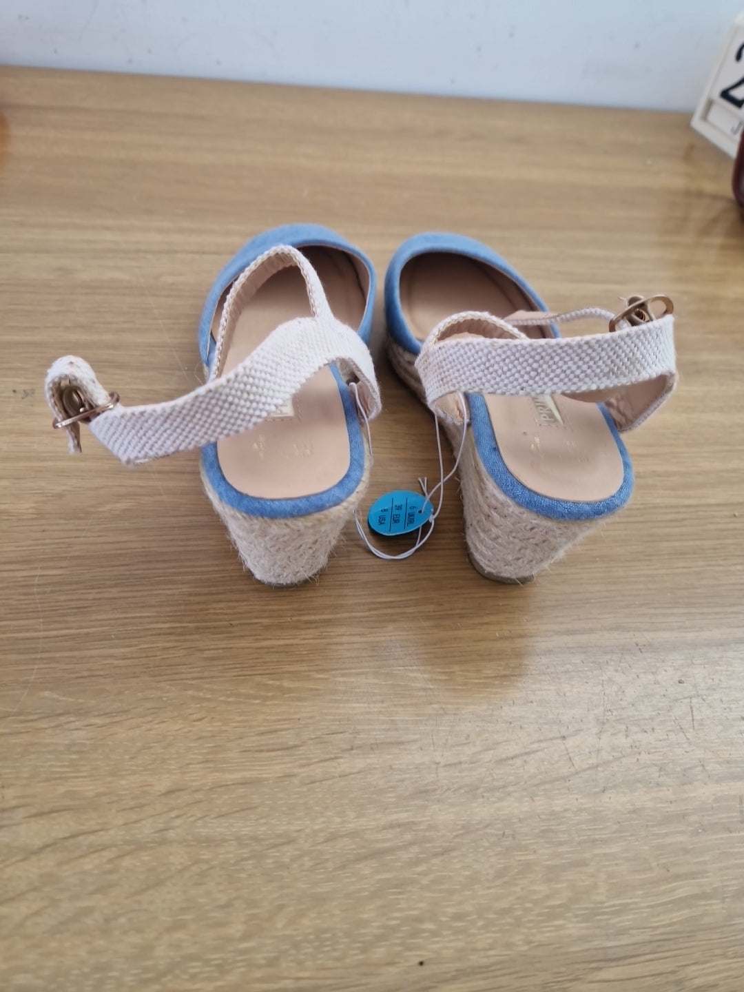 Primark New with Tags Ladies Wedge Heel Shoes with Anckle Straps Uk size 6