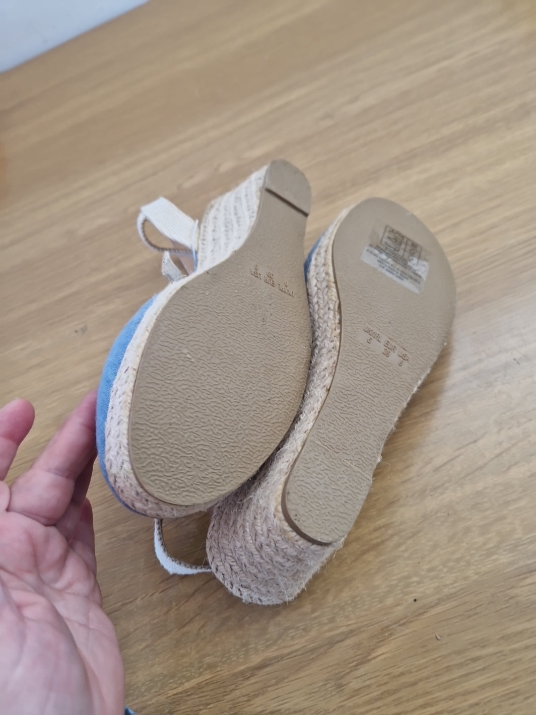 Primark New with Tags Ladies Wedge Heel Shoes with Anckle Straps Uk size 6