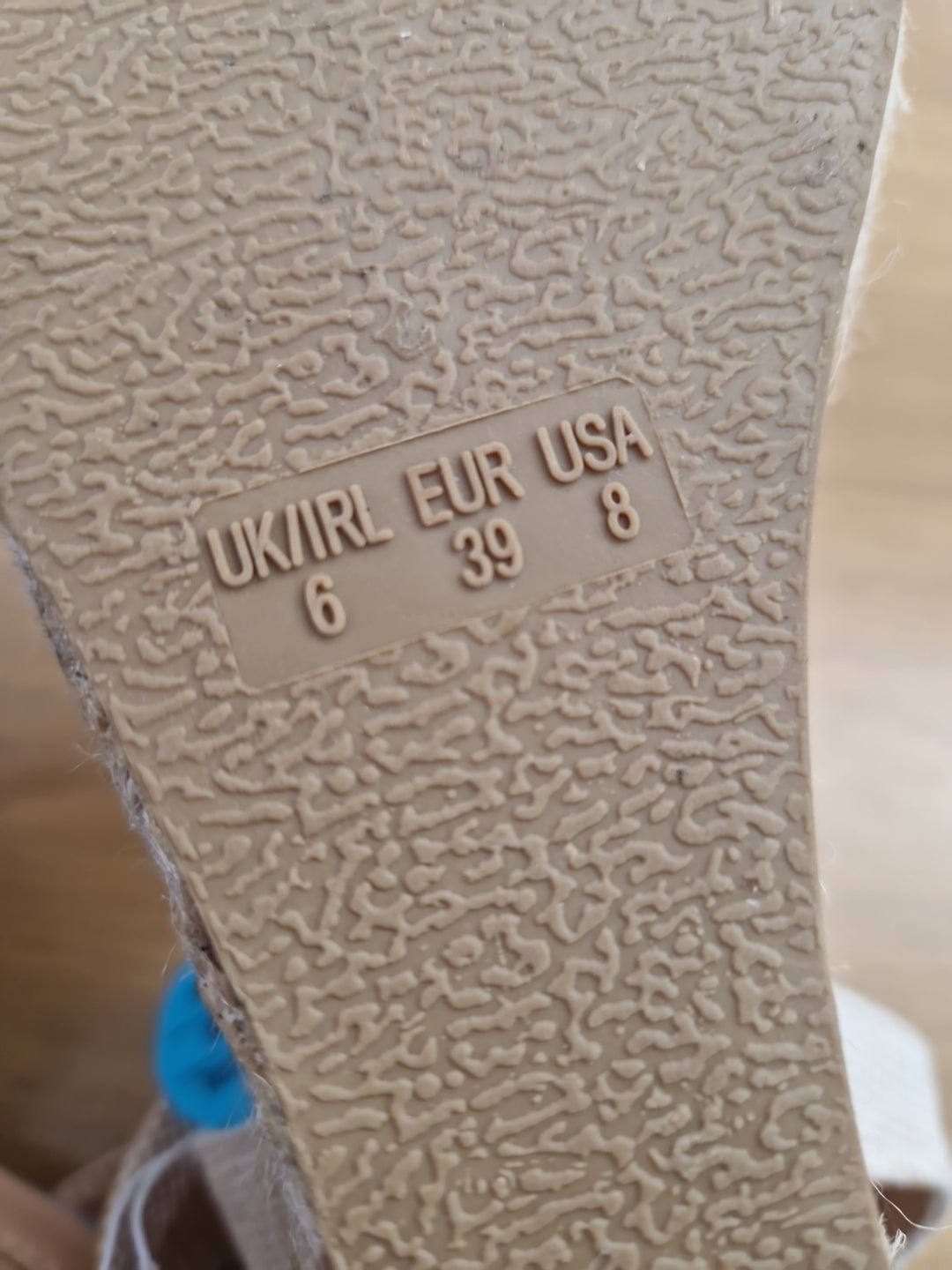 Primark New with Tags Ladies Wedge Heel Shoes with Anckle Straps Uk size 6