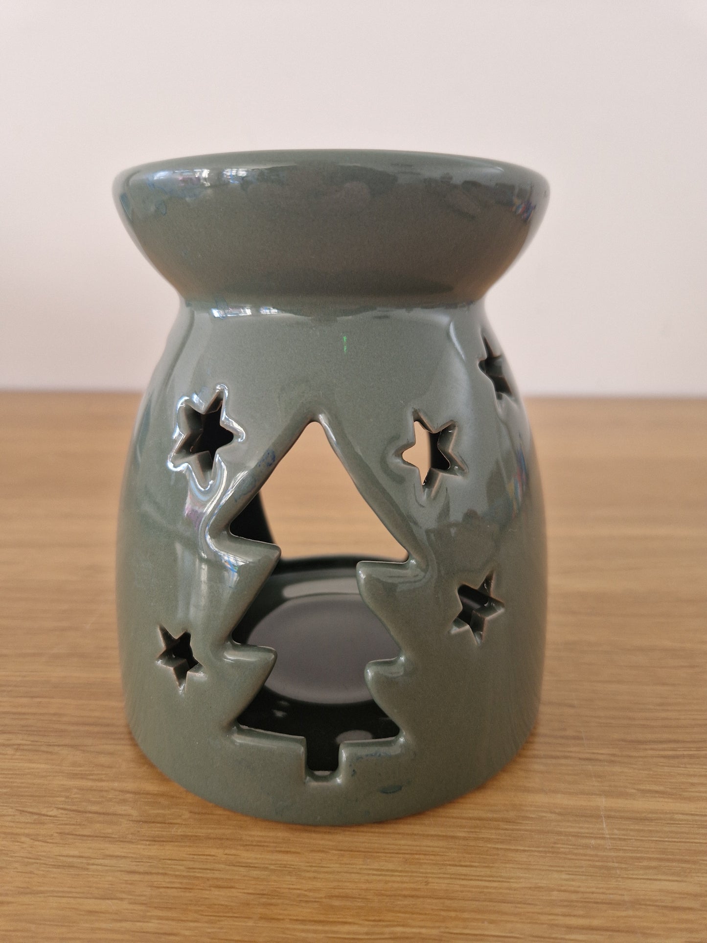 Green Christmas Ceramic  wax Melts holder