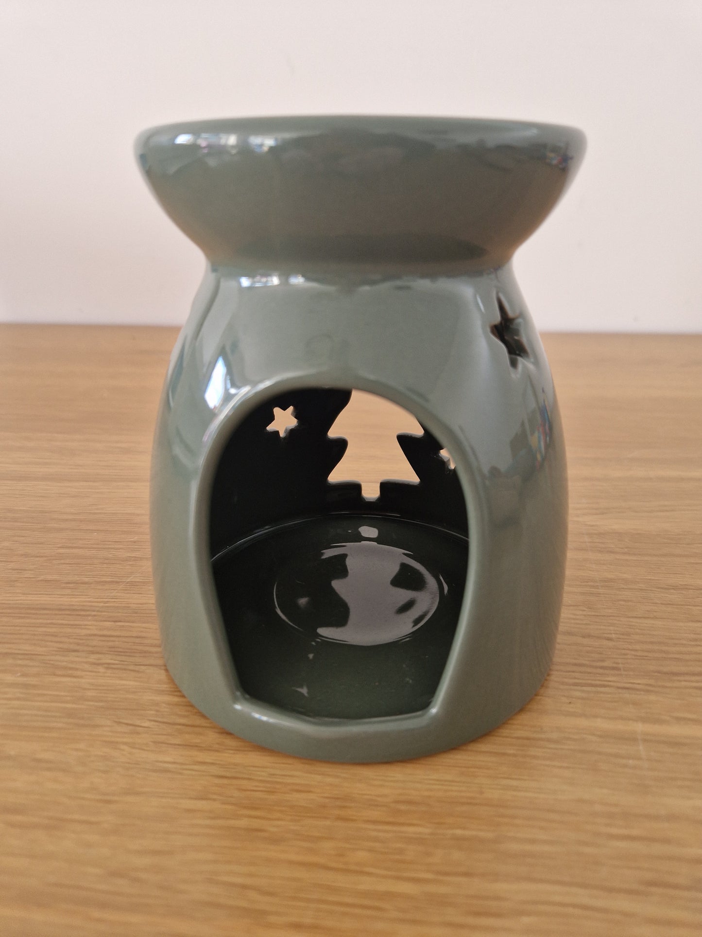 Green Christmas Ceramic  wax Melts holder