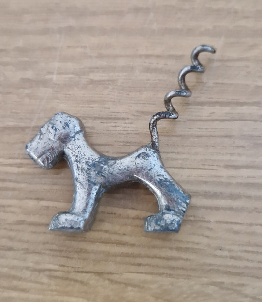 Vintage Scottie Dog Metal Corkscrew