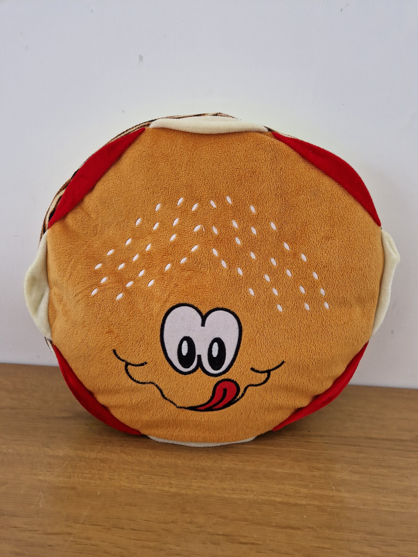 Novelty Burger round cushion