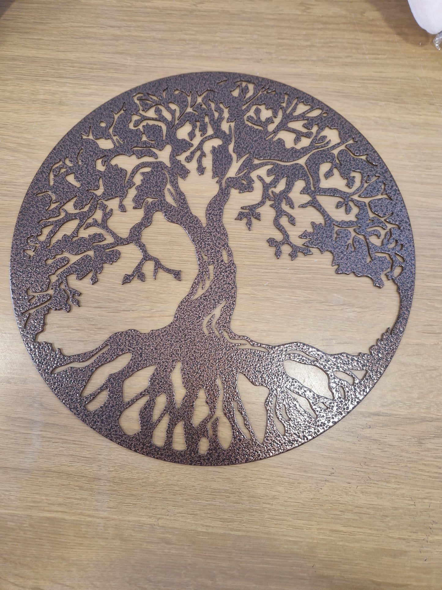 Metal round tree of life Wall decor 33cm diameter