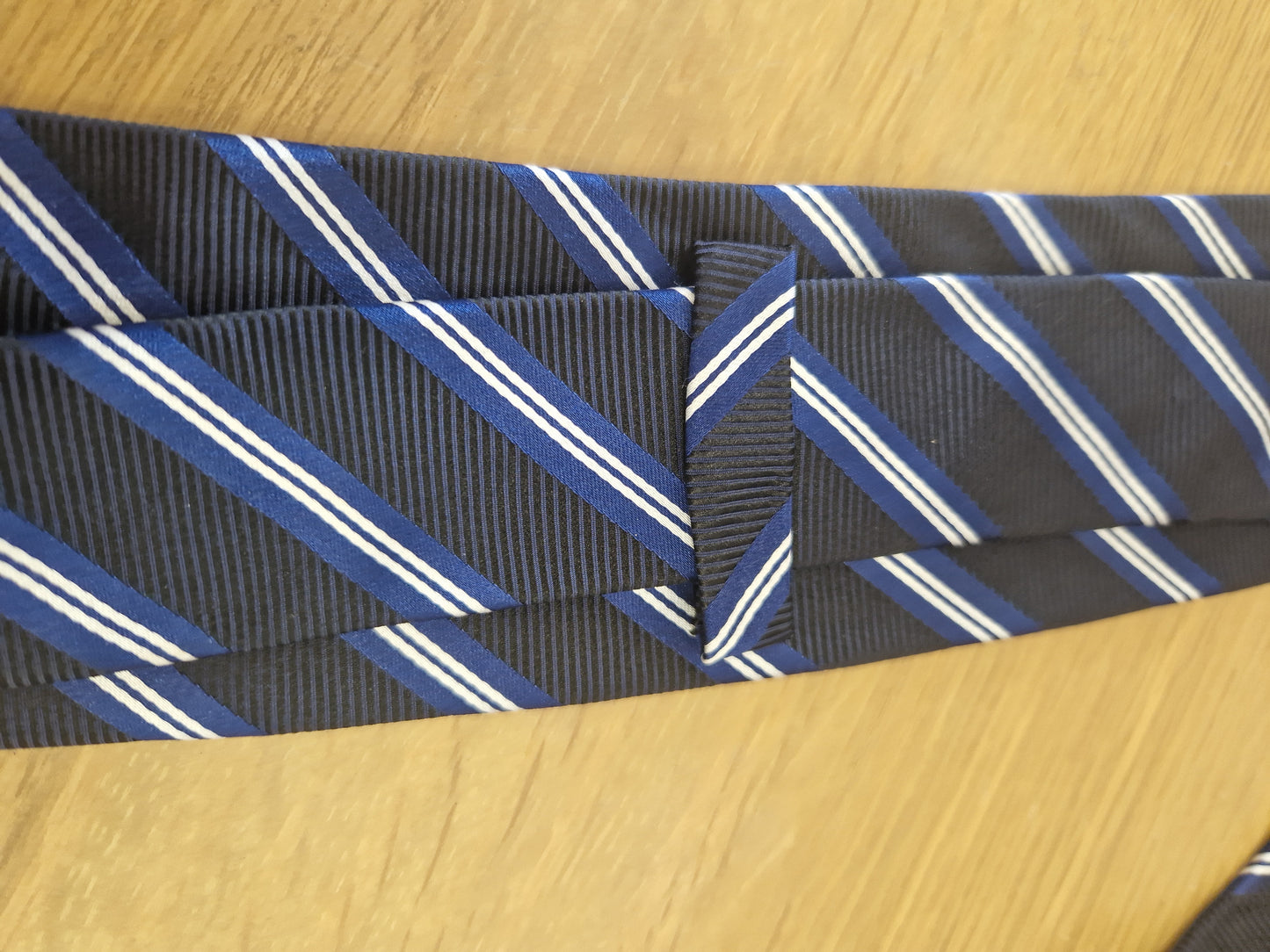 Mens Tie Striped Navy Blue