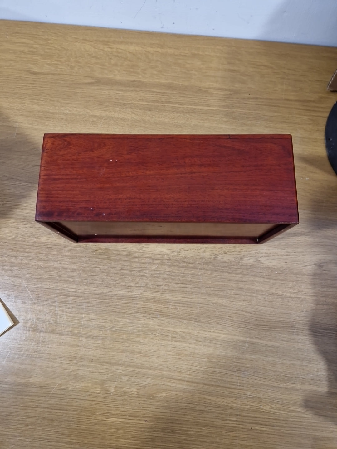 Vintage  wooden tissue storage box