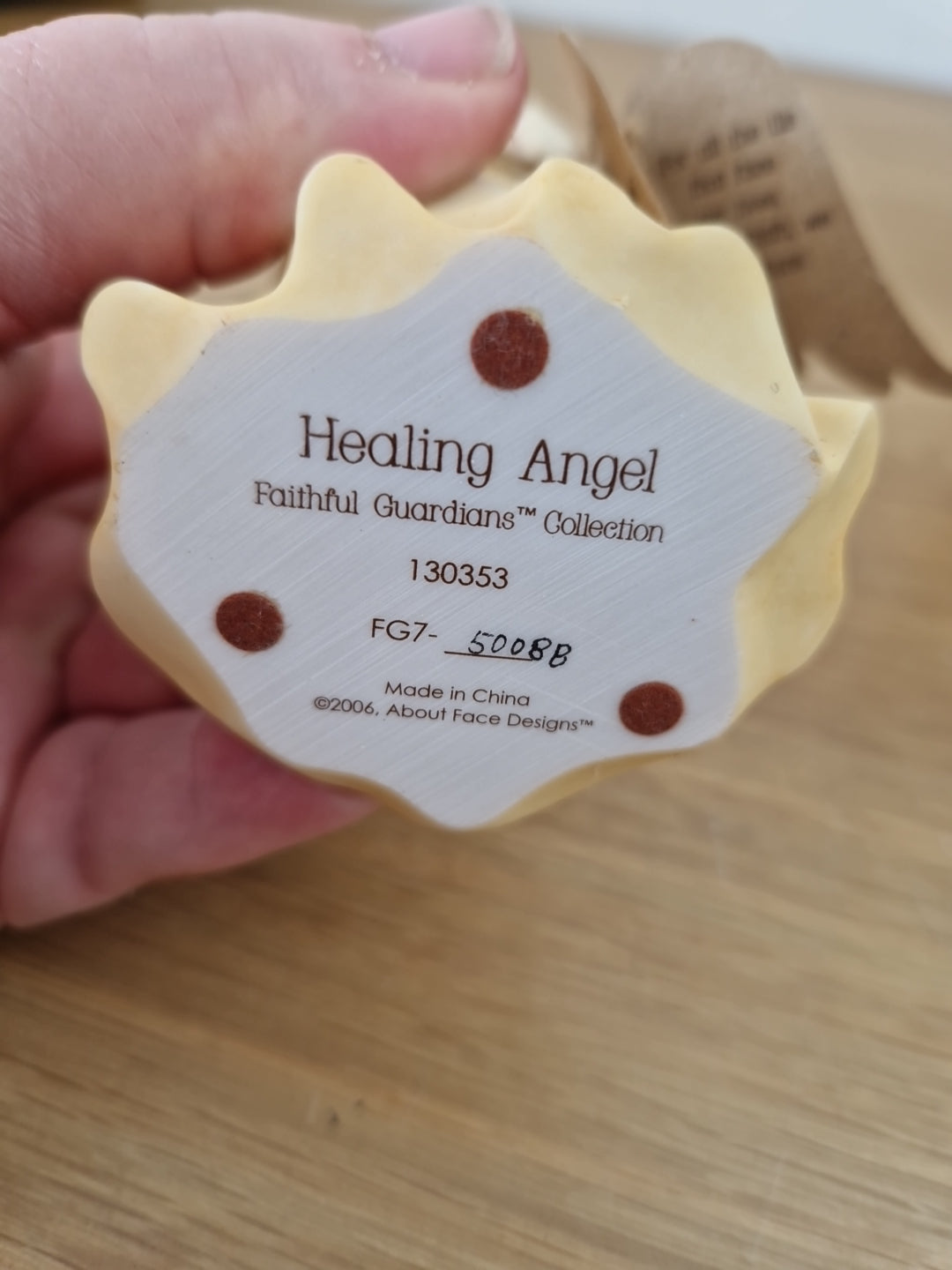 Healing Angle Faithful Guardians Collection.  Pink Cancer bow