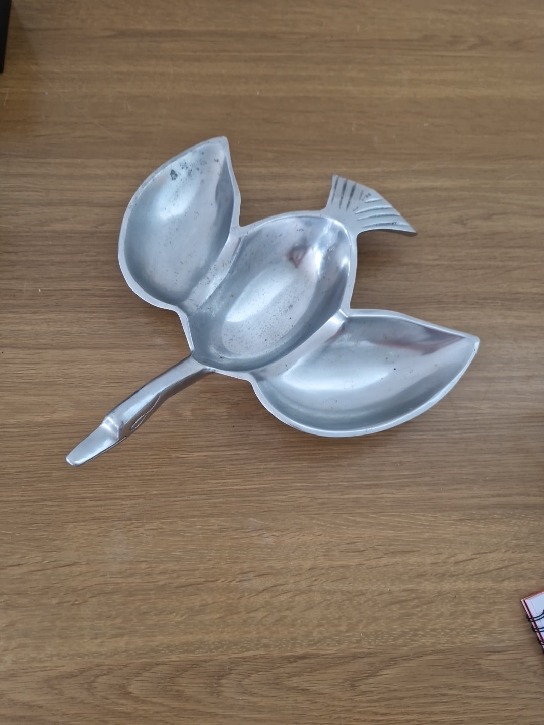 Metal Bird In Flight Serving Dish