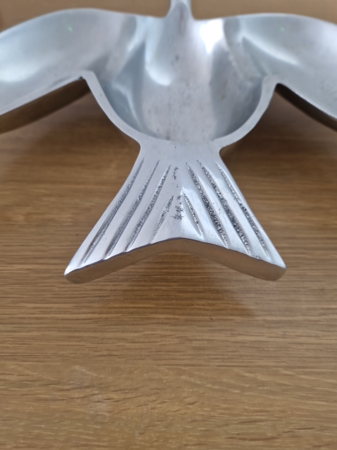 Metal Bird In Flight Serving Dish