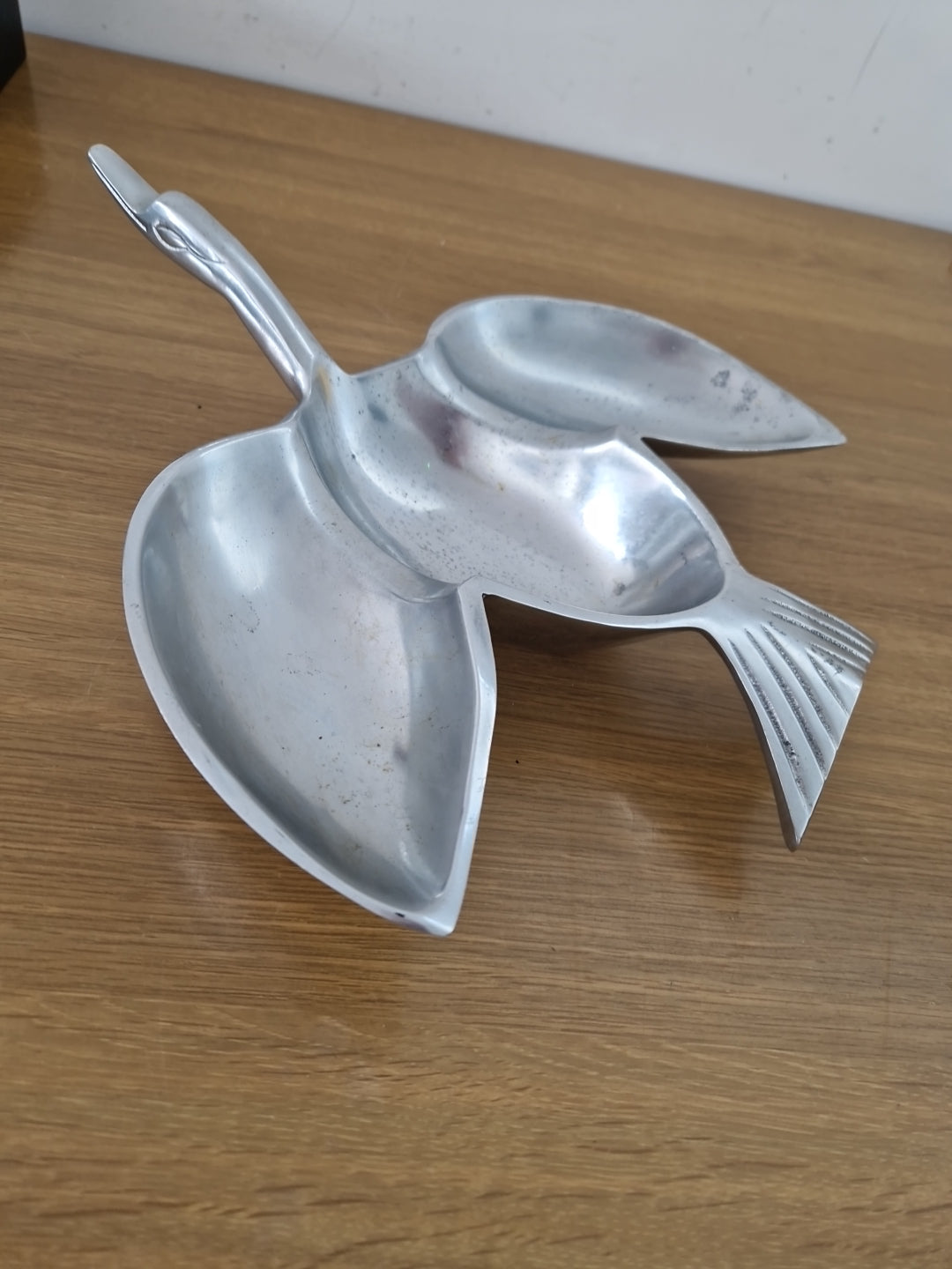 Metal Bird In Flight Serving Dish