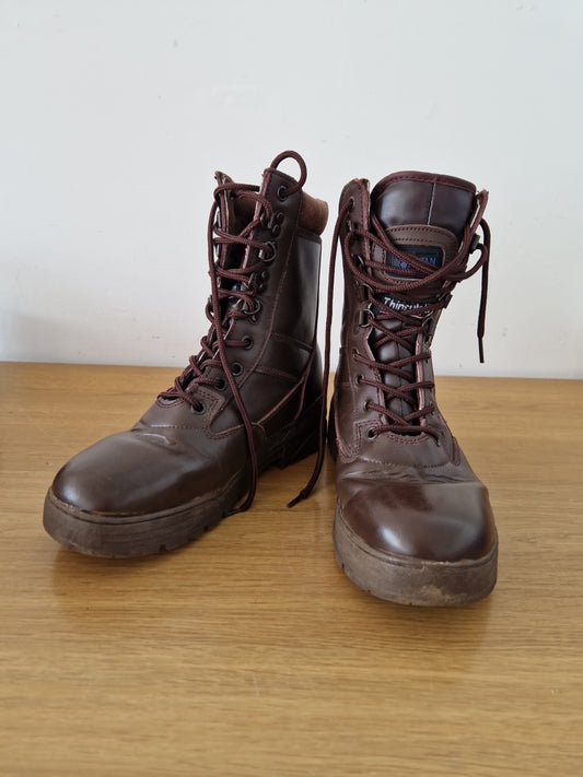 Titan Brown Leather tactical boots UK 7