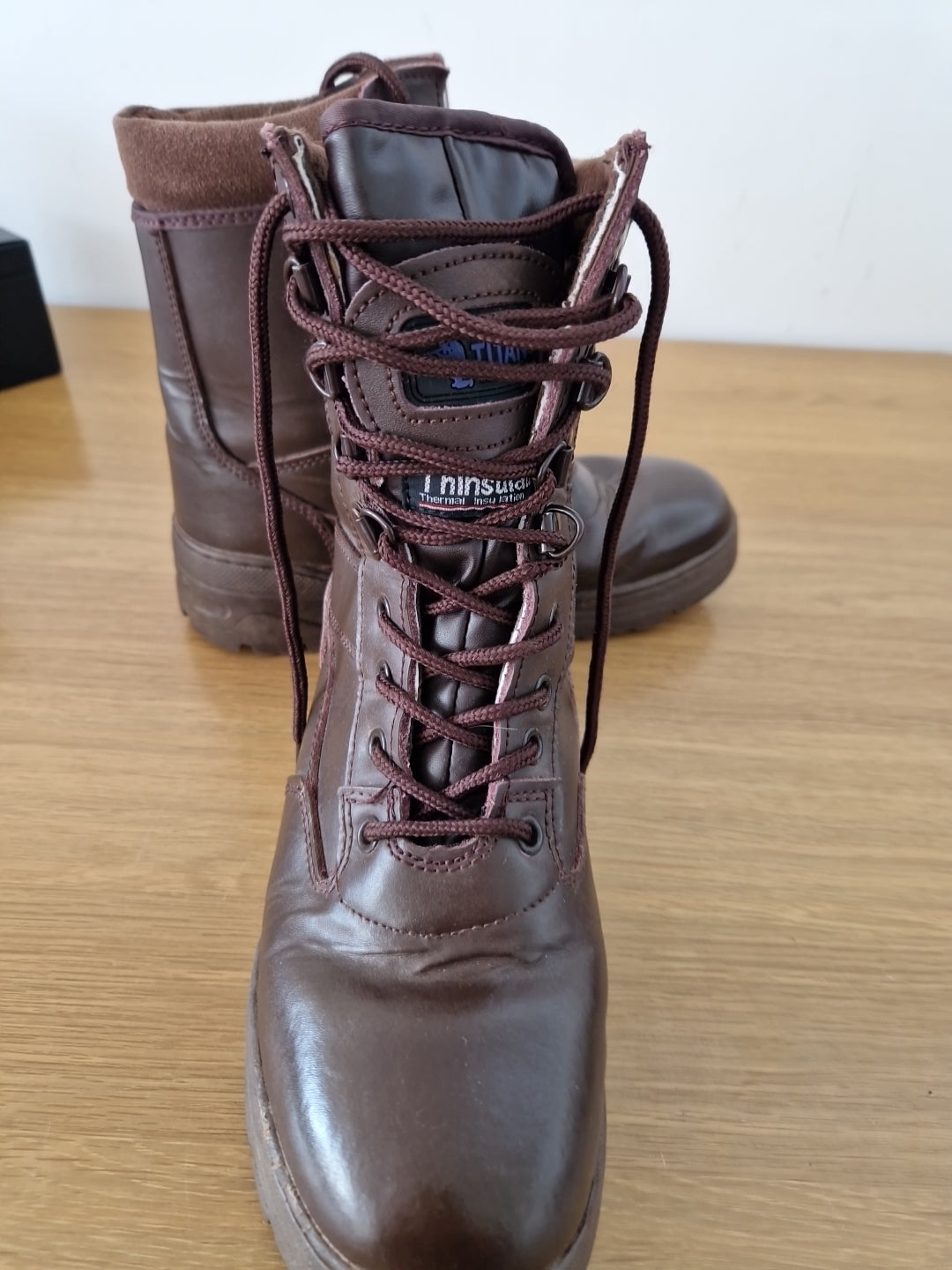 Titan Brown Leather tactical boots UK 7