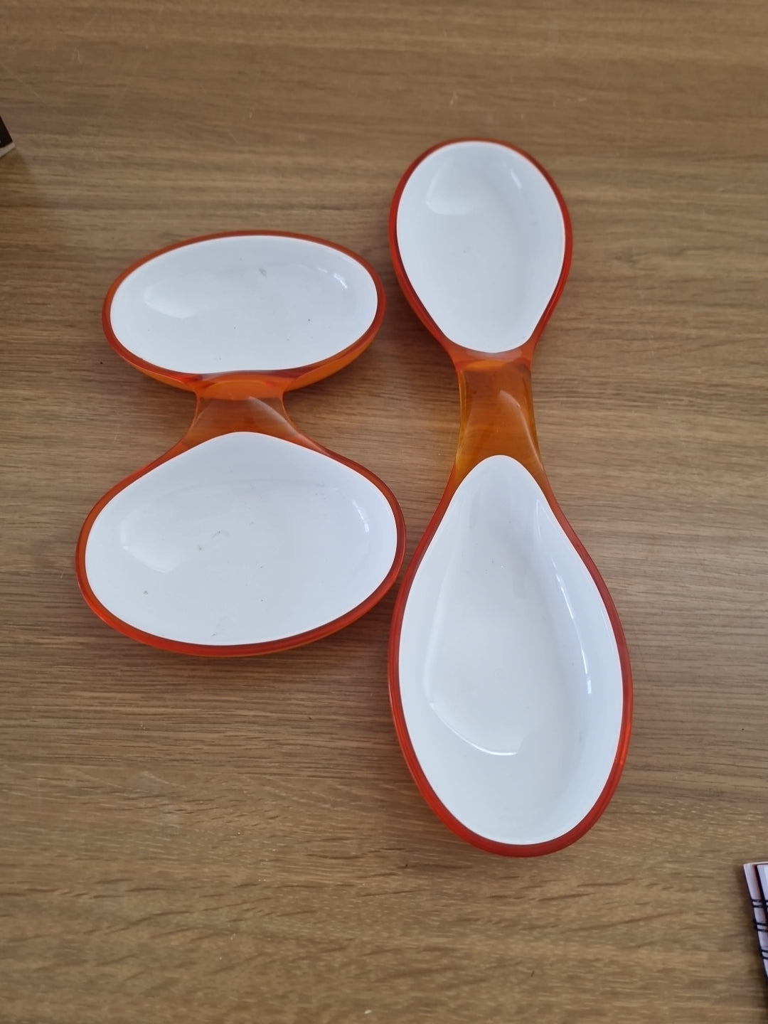 Guzzini Orange  Snack Dishes made in Italy