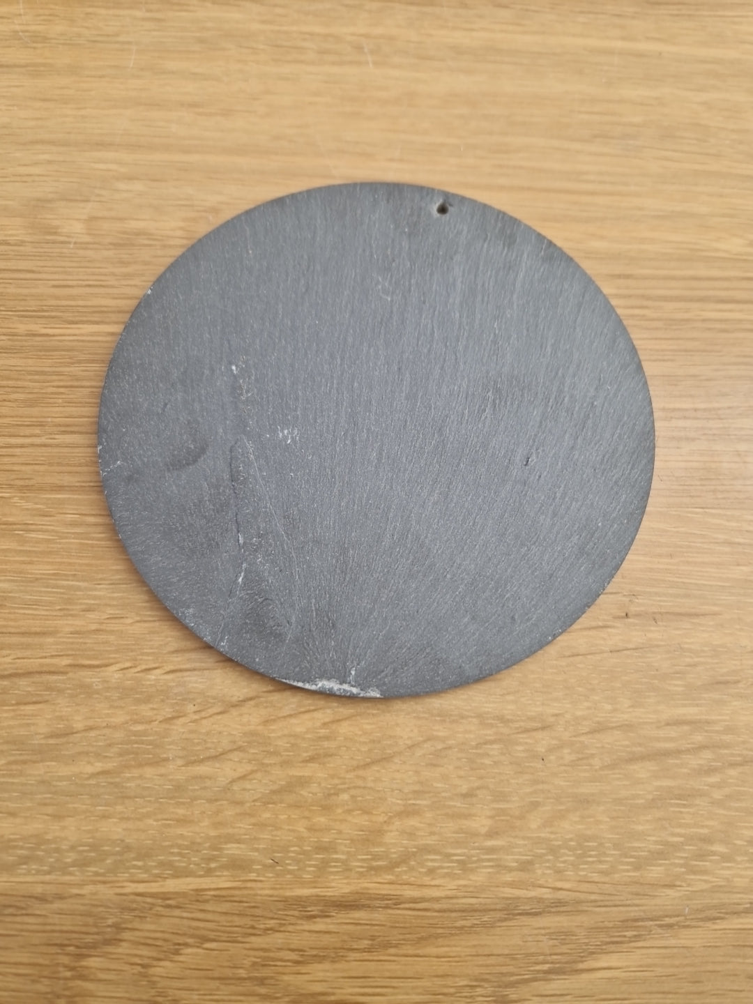 Round Welsh slate  wall plaque 16cm