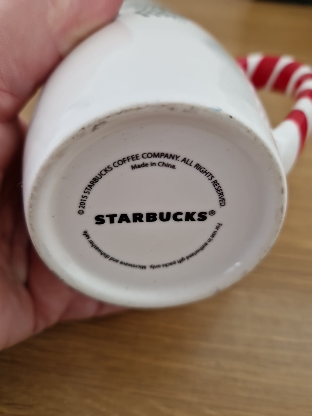 Starbucks tall ceramic mug Christmas