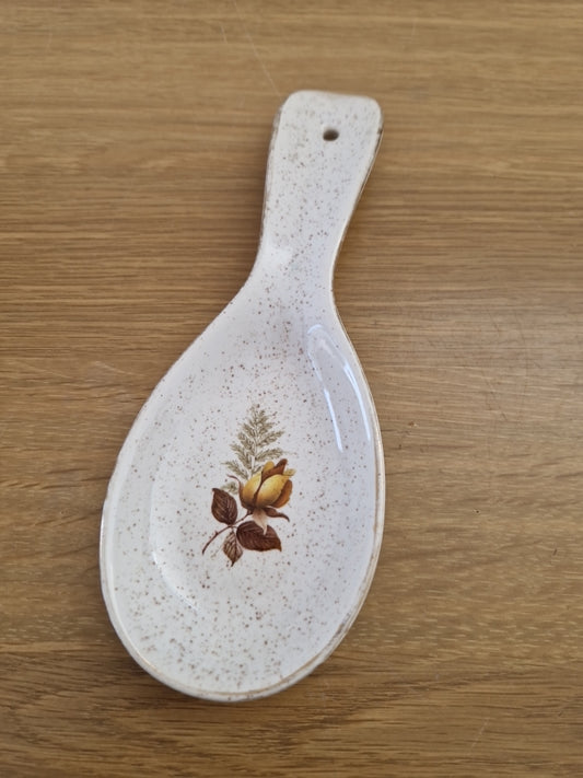 Vintage Kernewek Cornish Pottery Spoon Rest