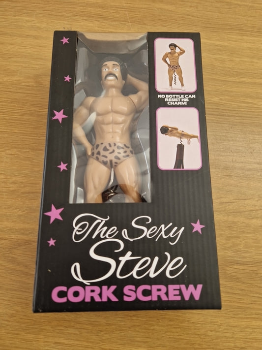 Novelty sexy Steve Corkscrew  New and Boxed