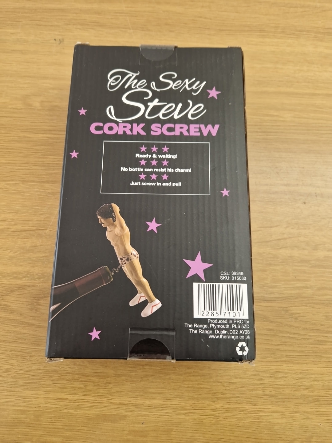 Novelty sexy Steve Corkscrew  New and Boxed