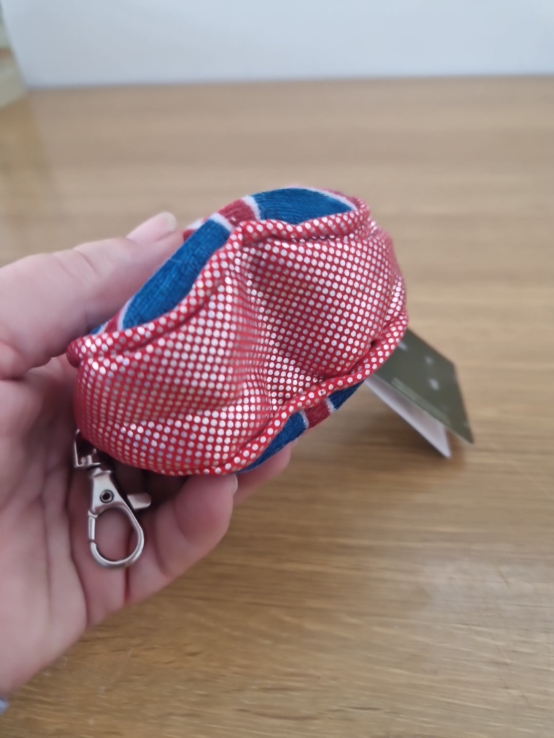 Harrods Union Jack White Terrier Bag Design Keyring