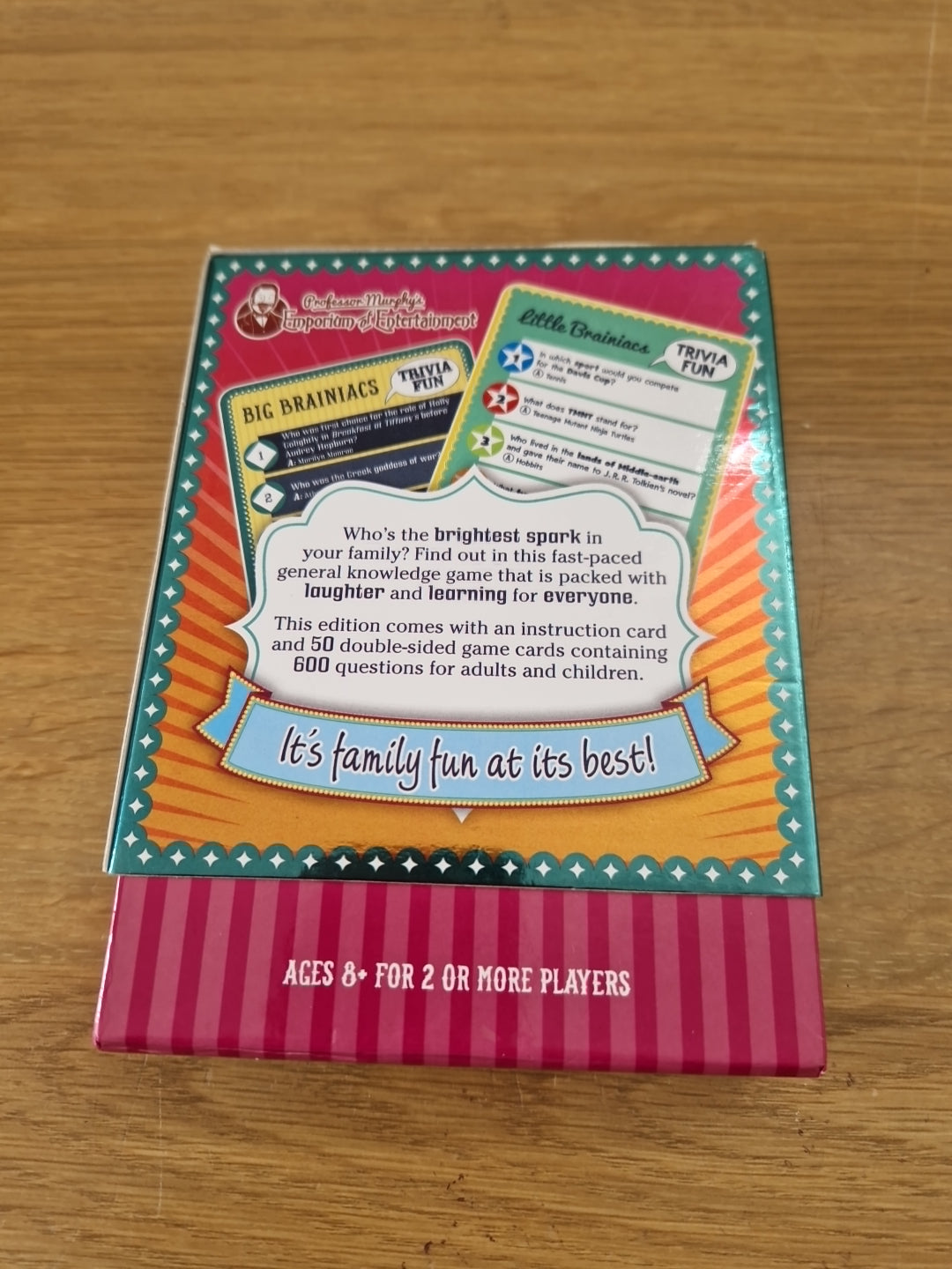 Professor Murphy's  quiz card game